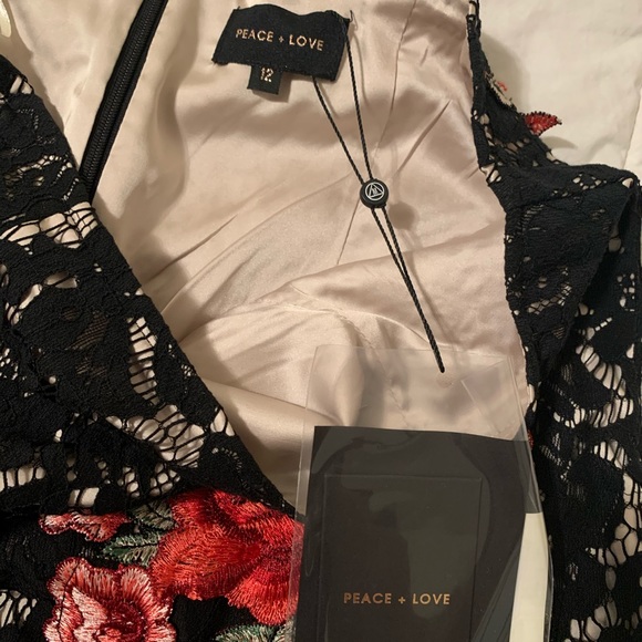 NWT Peace + Love Lace Skirt Size 12 Missguided - Picture 4 of 5